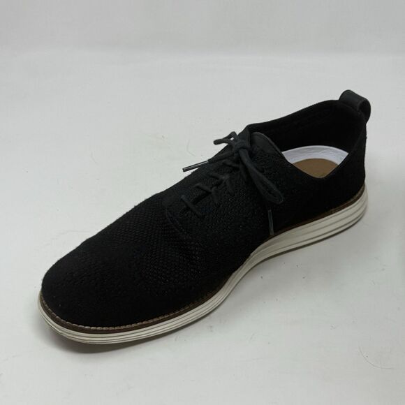 Cole Haan Zerogrand Stitchlite Wingtip Oxford Mens 10.5 Black Knit Lace Up Shoes main image 7